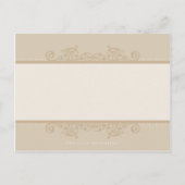 Carte Postale BAPTISM INVITATION :: élégant 4 (Dos)