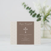 Carte Postale BAPTISM INVITATION :: oh si beau 1 (Debout devant)