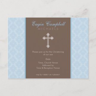 Carte Postale BAPTISM INVITATION :: oh si beau 2