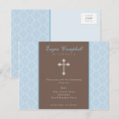 Carte Postale BAPTISM INVITATION :: oh si beau 2 (Devant / Derrière)
