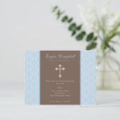 Carte Postale BAPTISM INVITATION :: oh si beau 2 (Debout devant)