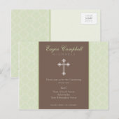 Carte Postale BAPTISM INVITATION :: oh si beau 3 (Devant / Derrière)