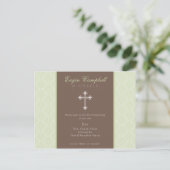Carte Postale BAPTISM INVITATION :: oh si beau 3 (Debout devant)