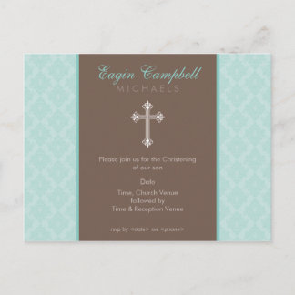 Carte Postale BAPTISM INVITATION :: oh si beau 4