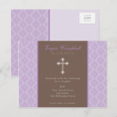 Carte Postale BAPTISM INVITATION :: oh si beau 7 (Devant / Derrière)