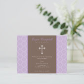 Carte Postale BAPTISM INVITATION :: oh si beau 7 (Debout devant)