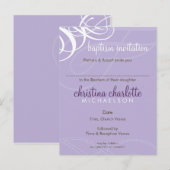 Carte Postale BAPTISM INVITATION :: vogue design 3 (Devant / Derrière)