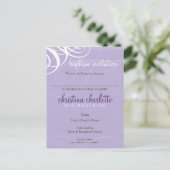 Carte Postale BAPTISM INVITATION :: vogue design 3 (Debout devant)