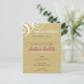 Carte Postale BAPTISM INVITATION :: vogue design 5 (Debout devant)