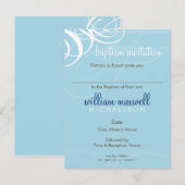 Carte Postale BAPTISM INVITATION :: vogue design 6 (Devant / Derrière)