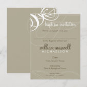 Carte Postale BAPTISM INVITATION :: vogue design 9 (Devant / Derrière)