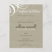 Carte Postale BAPTISM INVITATION :: vogue design 9 (Devant)