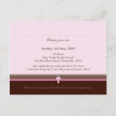 Carte Postale BAPTISME INVITATION :: pure 2 (Dos)