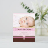 Carte Postale BAPTISME INVITATION :: pure 2 (Debout devant)