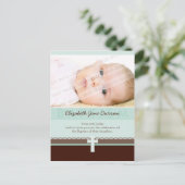 Carte Postale BAPTISME INVITATION :: pure 3 (Debout devant)