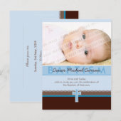 Carte Postale BAPTISME INVITATION :: pure 5 (Devant / Derrière)