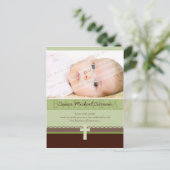 Carte Postale BAPTISME INVITATION :: pure 6 (Debout devant)