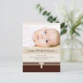 Carte Postale BAPTISME INVITATION :: pure 7 (Debout devant)