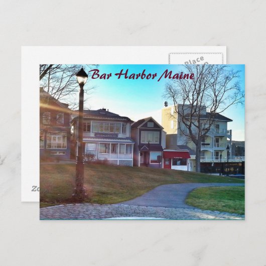 Carte postale Bar Harbour Maine (Devant / Derrière)