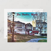 Carte Postale Bar Harbour, Maine (Devant / Derrière)