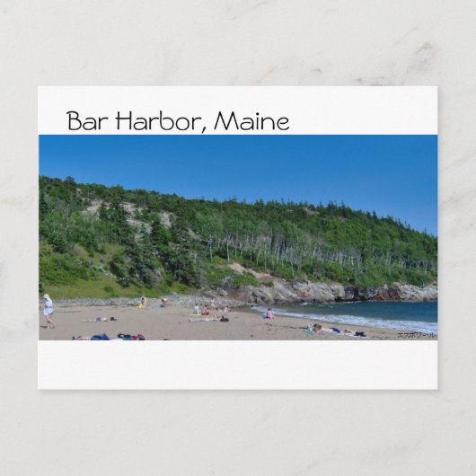 Carte Postale Bar Harbour - Plage - 8 (Devant)