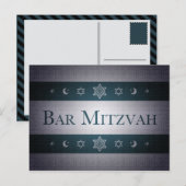 Carte Postale Bar Mitzvah (Devant / Derrière)