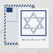 Carte Postale Bar Mitzvah (Devant / Derrière)