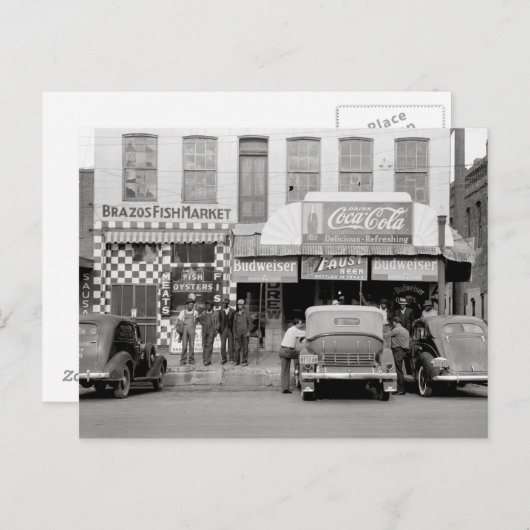 Carte Postale Bar & Restaurant, 1939 (Devant / Derrière)