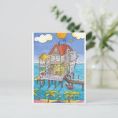 Carte Postale Bar sur l'eau (Debout devant)