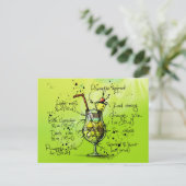 Carte Postale Bar Tropical Cocktail Recette (Debout devant)