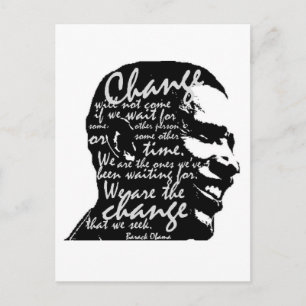 Carte postale Barack Change