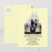 Carte Postale Barack et Michelle à Prague (Devant / Derrière)