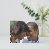 Carte Postale Barack et Michelle Obama Photo (Debout devant)