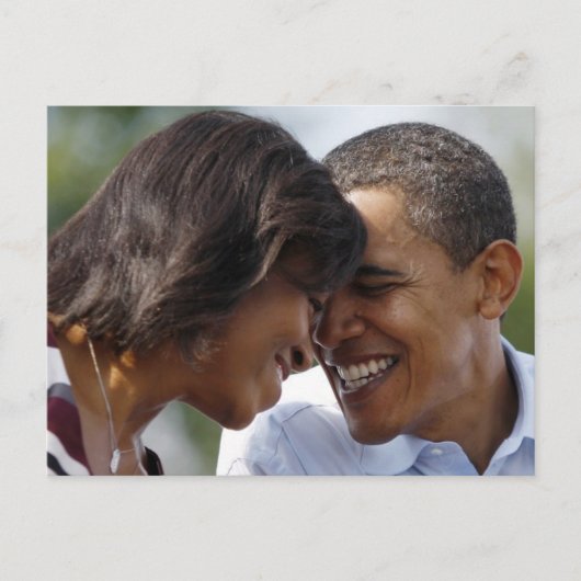 Carte Postale Barack et Michelle Obama Photo (Devant)
