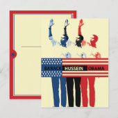 Carte postale Barack Hussein Obama (Devant / Derrière)