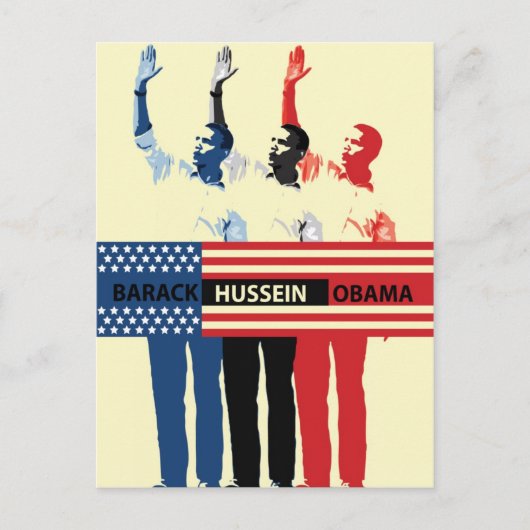 Carte postale Barack Hussein Obama (Devant)