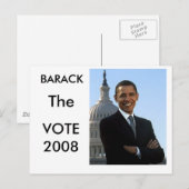 Carte Postale Barack Le Vote (Devant / Derrière)