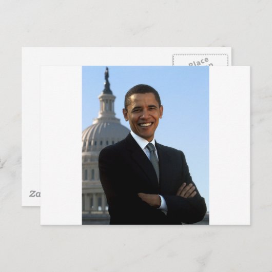 Carte Postale Barack Obama (Devant / Derrière)