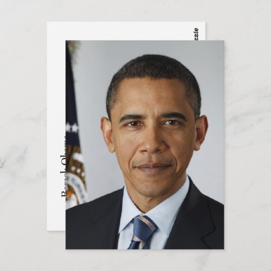 Carte Postale Barack Obama (Devant / Derrière)