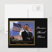 Carte Postale Barack Obama 2009 (Devant / Derrière)