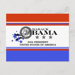 Carte Postale Barack Obama 44ème Président
