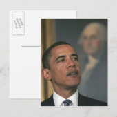 Carte Postale Barack Obama annonce son intention de proposer sa  (Devant / Derrière)