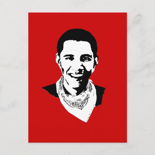 Carte Postale Barack Obama Bandana (Devant)