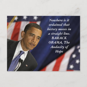 Carte Postale Barack Obama cite l'histoire