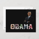 Carte Postale Barack Obama Design (Devant / Derrière)