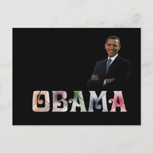 Carte Postale Barack Obama Design (Devant)