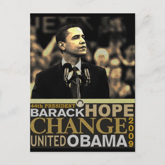 Carte Postale Barack Obama Hope (Devant)