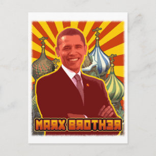 Carte Postale Barack Obama : Marx Brother