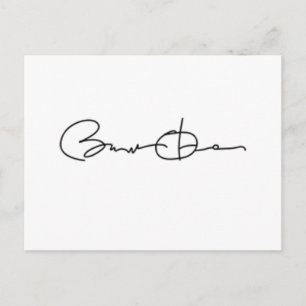 Carte Postale Barack Obama Signature Series (Noir)