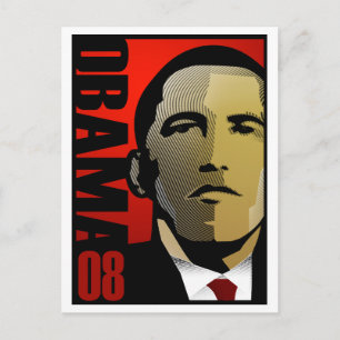Carte Postale Barack Obama Super Hero